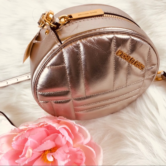 Michael Kors Vivianne Metallic Canteen Crossbody Bag - Picture 6 of 8